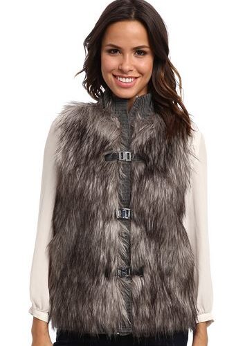 Calvin Klein Faux Fur Sweater Vest