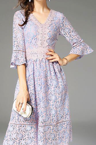 Blue Lace/Summer/Autumn Dress