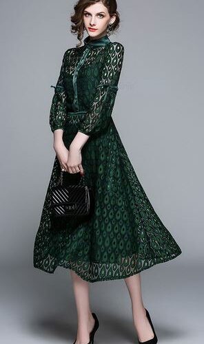Green Lace Dress