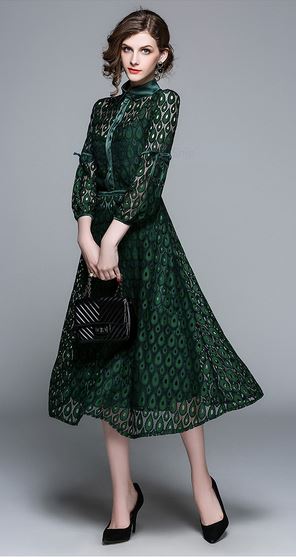 Green Lace Dress
