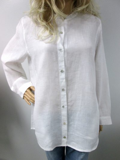 Eileen Fisher Organic Linen Button down/size Medium
