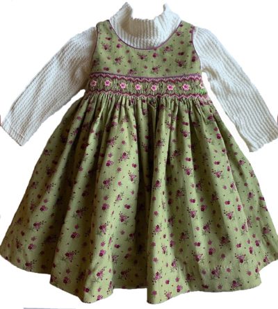 Corduroy/Floral/Baby Girl 2 Piece set Dress Fall/Winter - gdacht