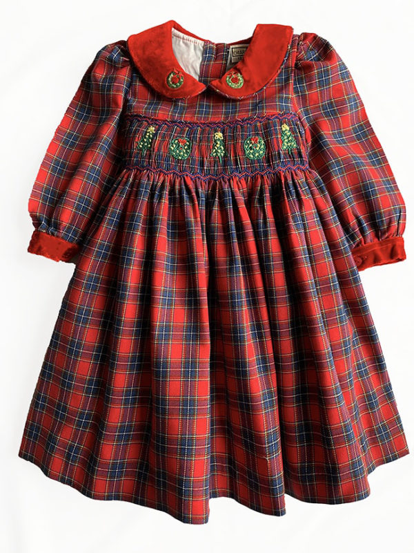 Christmas Dress in Tartan for Baby Girls - gdacht