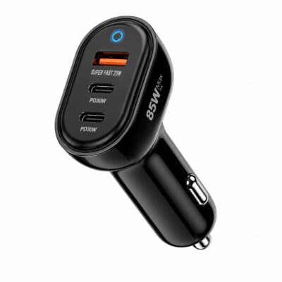 Cigarette Charger 3-Port 85W