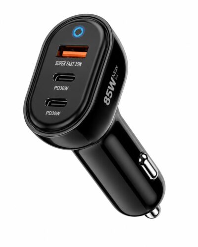 Cigarette Charger 3-Port 85W