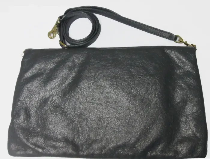 Balenciaga Iconic Envelope Classic Clutch Bag Leather Handbag 12" x 8"
